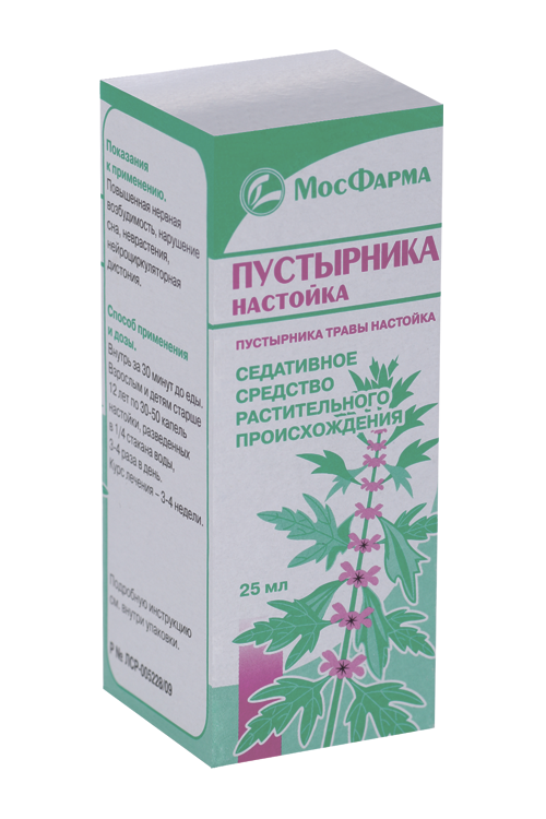 Пустырника, 25 мл, настойка флакон-капельницы