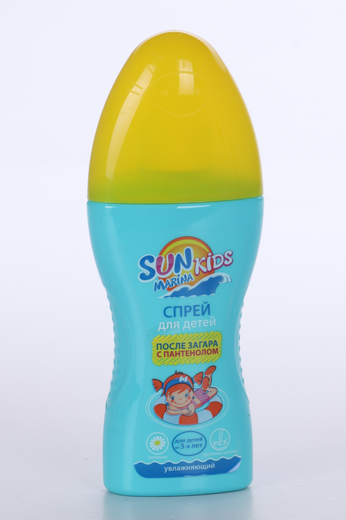 Детский спрей после загара Биокон SUN MARINA KIDS с пантенолом «увлаж формула» с 3-х лет, 150 мл