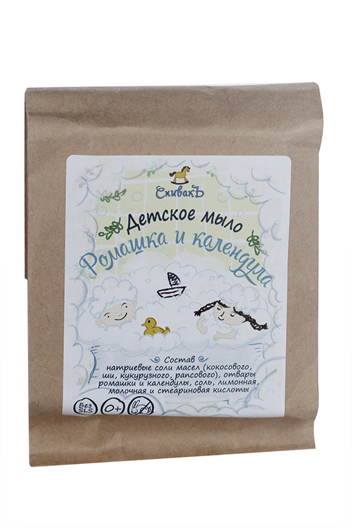 Детское мыло СпивакЪ «Ромашка и Календула», 100 г