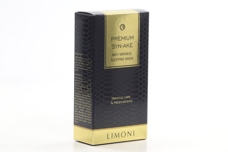 Маска Limoni Premium Syn-Ake д/лица ночная с пептидами/змеиным ядом п/морщин, 50 мл