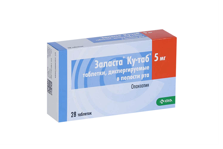 Заласта Ку-таб 5 мг, 28 шт, таблетки диспергируемые в полости рта