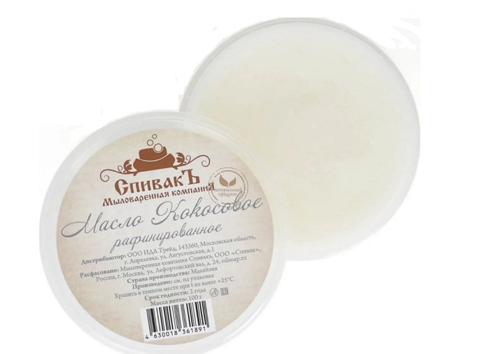 Масло СпивакЪ Кокосовое рафинированное, 100 г