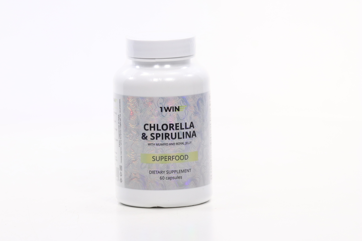 Суперфуд 1WIN спирулина и хлорелла spirulina royal jelly курс на 30 дней 60 капс