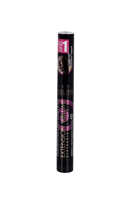 Тушь EVELINE Extension Volume Professional Make-up д/ресниц экстрем объем/удлинение 10 мл, черная