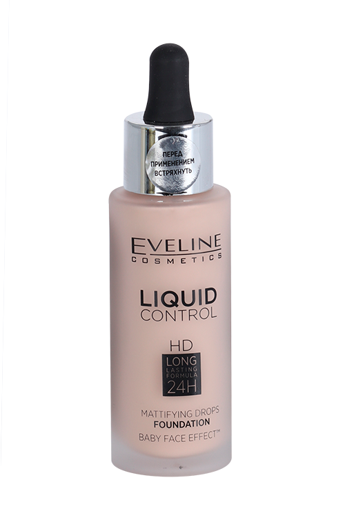Основа EVELINE Liquid Control жидкая тональная инновационная 005 Ivory 32 мл