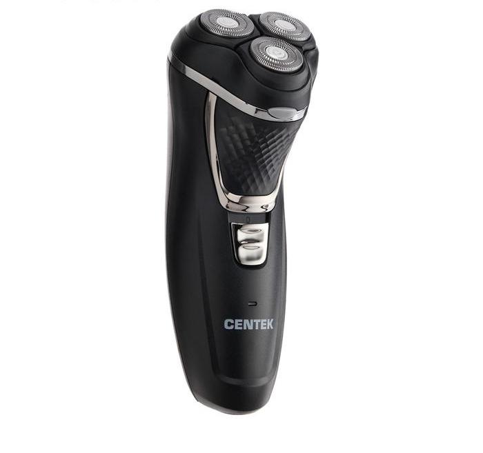 Электробритва Centek CT-2176, 3 Вт, роторная, 3 плавающие головки, АКБ, черная