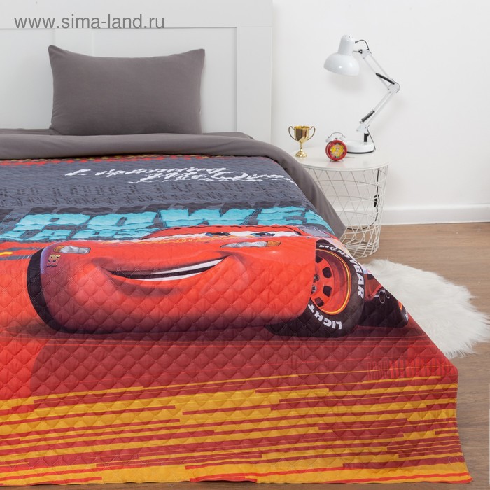 Покрывало «Тачки» 1,5 сп, 145х210 см, микрофибра