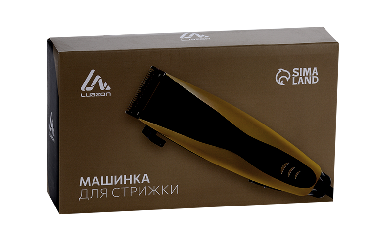 Машинка для стрижки LuazON LTRI-14, 15 Вт, насадки 3/6/10/12 мм, 220 В, красная