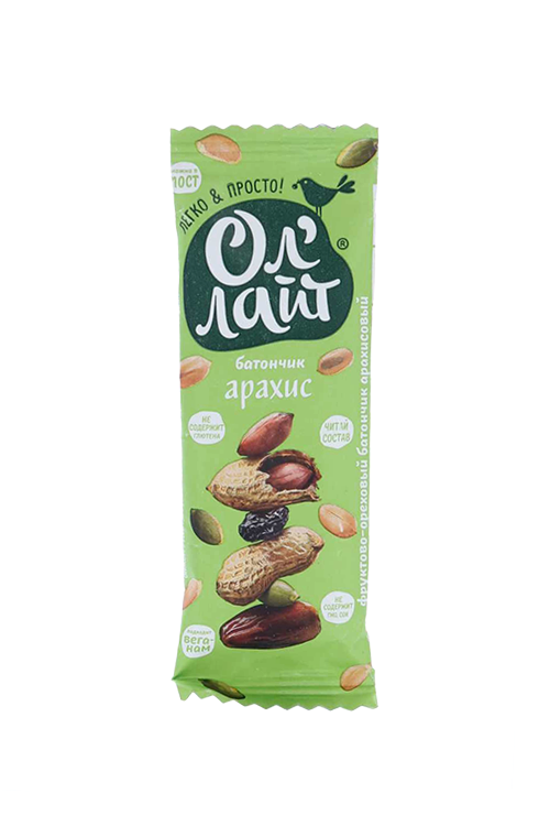 Батончик Ол Лайт Арахис, 30 г