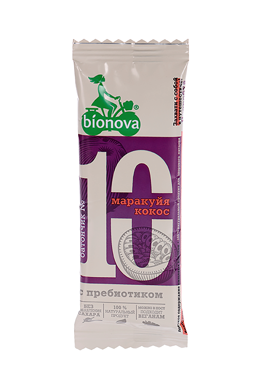 Батончик Bionova Маракуйя/кокос, 35 г