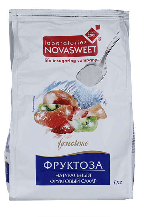 Фруктоза Novasweet, 1 000 г, мягкая упаковка