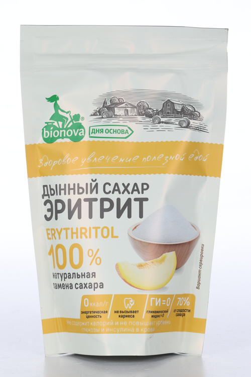 Подсластитель Bionova  Эритрит Дынный сахар, 200 г