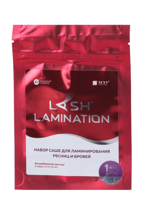Набор саше INNOVATOR COSMETICS sexy lamination д/ламинир ресниц с составом 1 volume lift, 3 шт