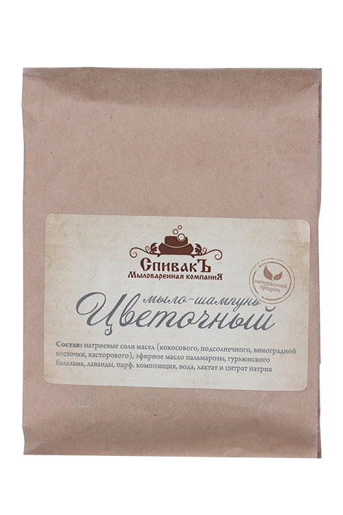 Мыло-шампунь СпивакЪ Цветочное, 100 г