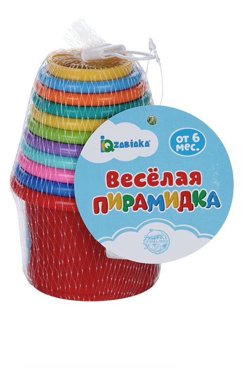 Развивающая игрушка «Пирамидка-стаканчики: Милота», 9 предметов