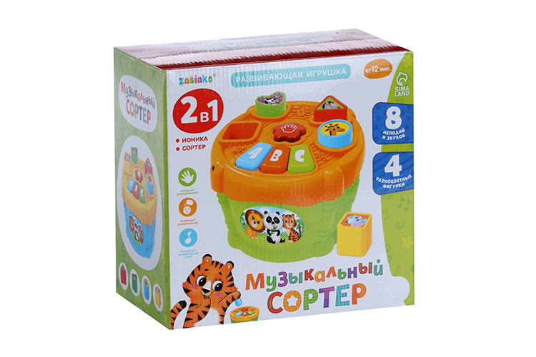 Развивающая игрушка «Музыкальный сортер» звук, цвет МИКС