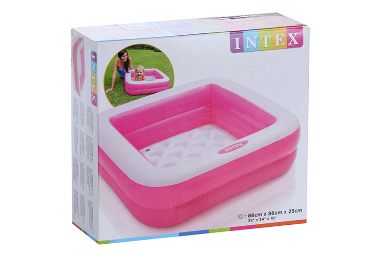 Бассейн надувной Малыш 57100NP INTEX 86 х 86 х 25 см 1-3 года цвет микс