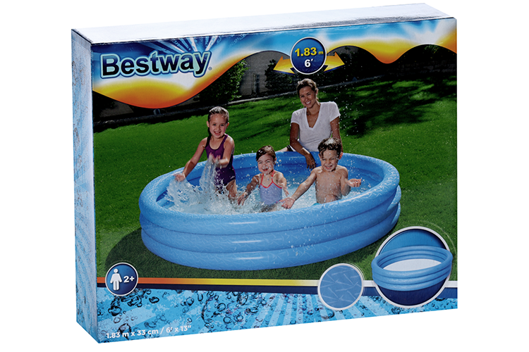 Бассейн надувной Сияние 183 х 33 см от 2 лет цвета МИКС 51027 Bestway
