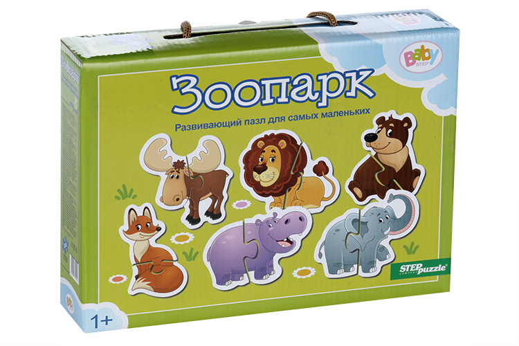 Напольный пазл-мозаика «Зоопарк» (Baby Step) (малые)