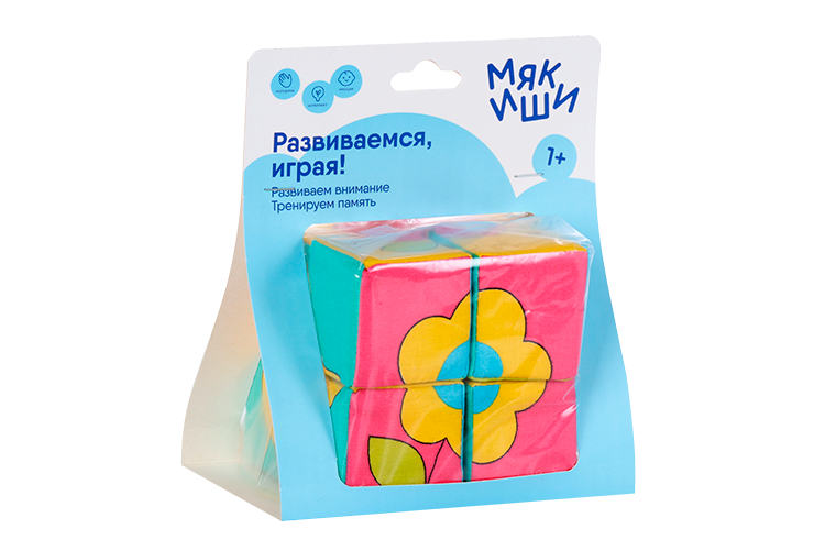 Набор мягких кубиков «Собери картинку. Предметы»