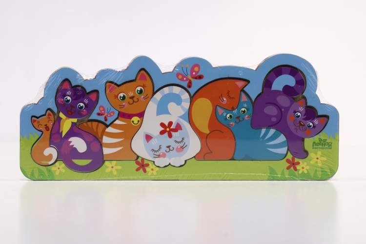 Головоломка «Котики», 25 х 10 см