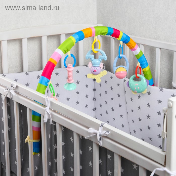 Дуга игровая мягкая на коляску/кроватку «Забава»
