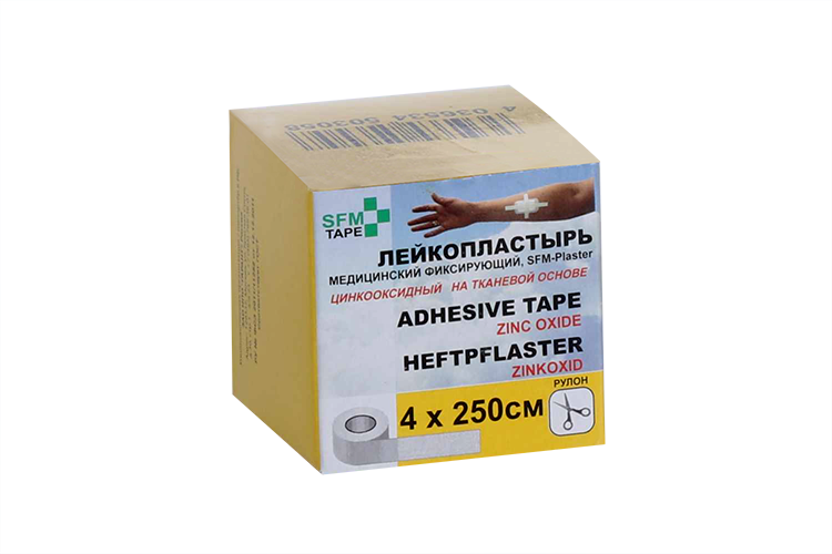 Лейкопластырь SFM-Plaster мед/фиксир ткан основа 4х250 см