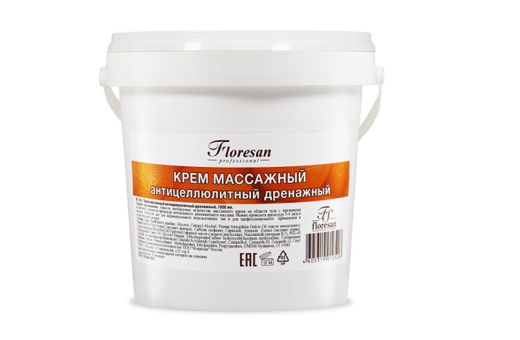 Крем Floresan д/тела массажный антицеллюлитный дренажный, 1 л