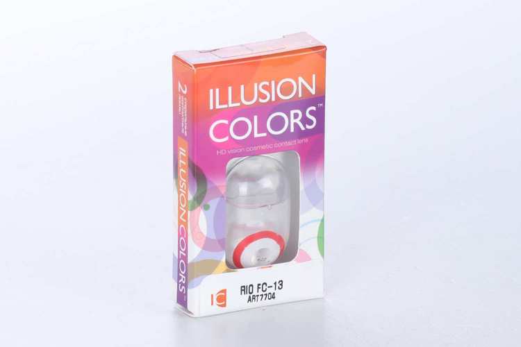 Линзы ILLUSION colors Rio FC 13 контактные 3 месяца — 0.00/14.0/8.6/2 шт