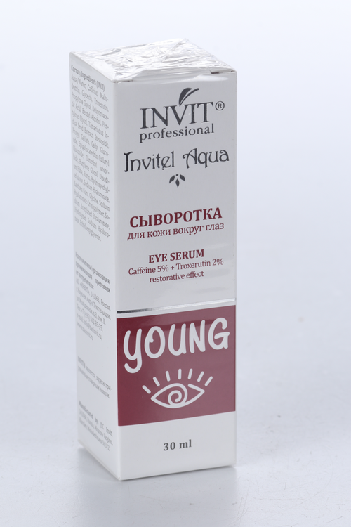 Сыворотка INVIT Caffeine 5%+Troxerutin 2% restorative effect д/кожи вокруг глаз, 30 мл