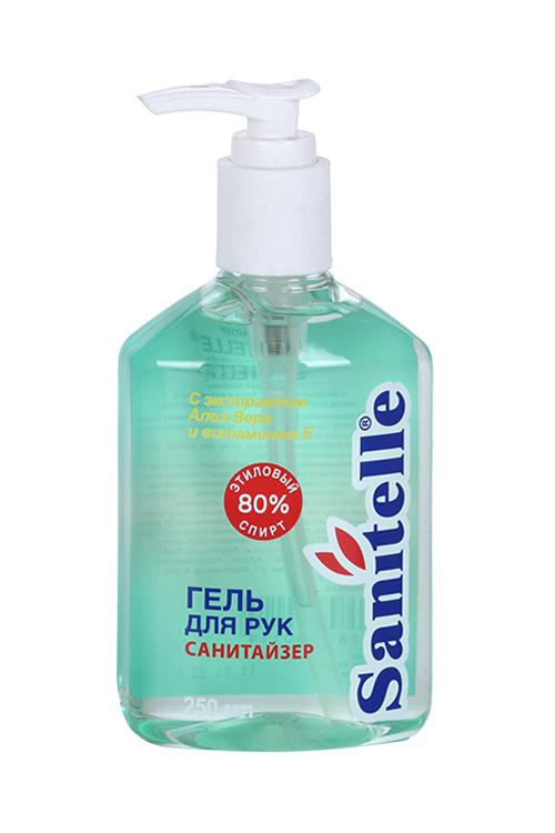 Гель Sanitelle д/рук антисептический эксктракт алоэ вера и витамин Е, 250 мл