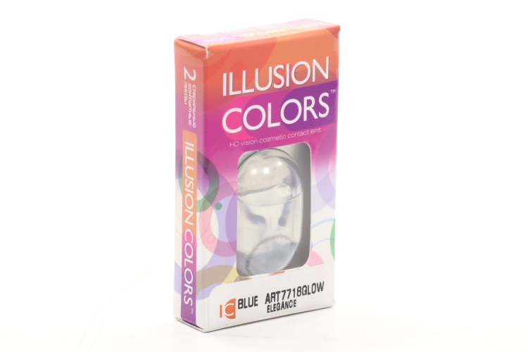 Линзы ILLUSION colors el blue GLOW -3.5/14.0/8.6/2 шт
