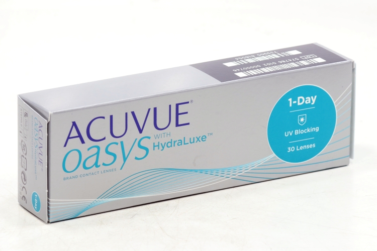 Контактные линзы 1-Day ACUVUE Oasys with hydraluxe 30 pk однодневные -6.50 / 14.30 / 8.5 30 шт