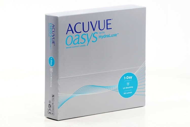 Контактные линзы ACUVUE Oasys with hydraluxe 90 линз R 8.5 D -1.25
