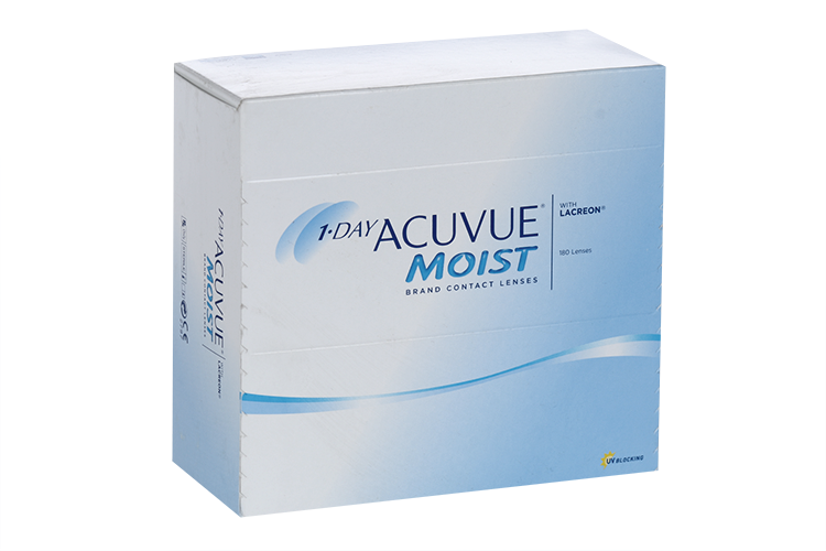 Контактные линзы 1 DAY ACUVUE Moist 180 линз R 8,50 D -5.50