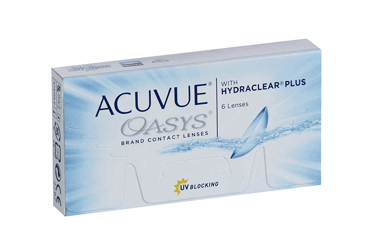 Контактные линзы ACUVUE Oasys with hydraclear plus 6 линз R 8,8 -5,50