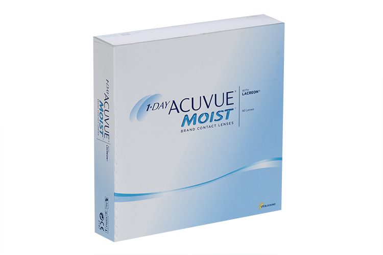 Контактные линзы 1 DAY ACUVUE Moist 90 линз R 8.5 D -2.25