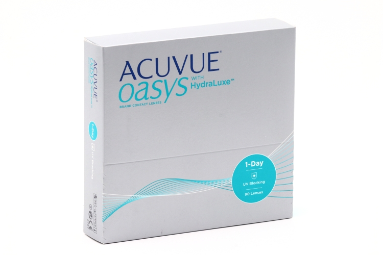 Контактные линзы ACUVUE Oasys 1-Day with hydraluxe 90 линз -2.25 R 8.5