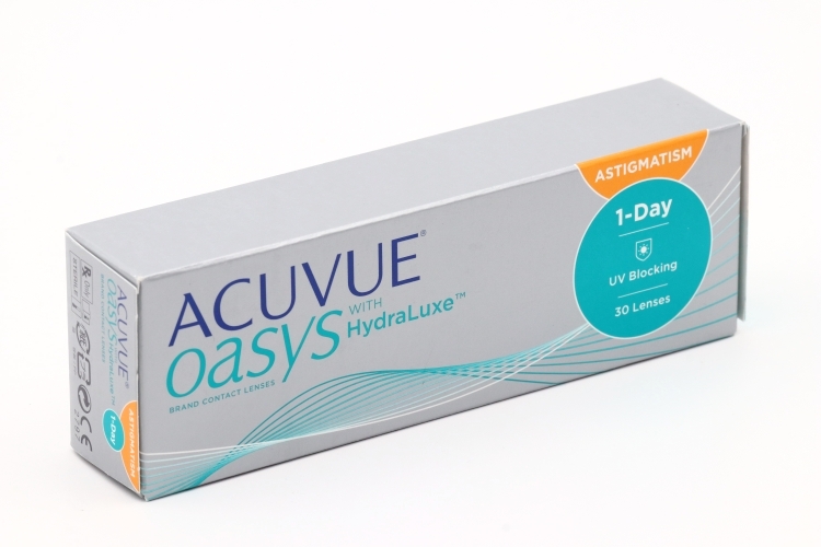 Контактные линзы ACUVUE Oasys for Astigmatism 30 линз R 8.5 D -2.50 CYL -0.75 AX 180