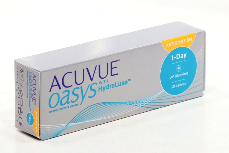 Контактные линзы ACUVUE Oasys for Astigmatism 30 линз R 8.5 D -4.00 CYL -0.75 AX 180