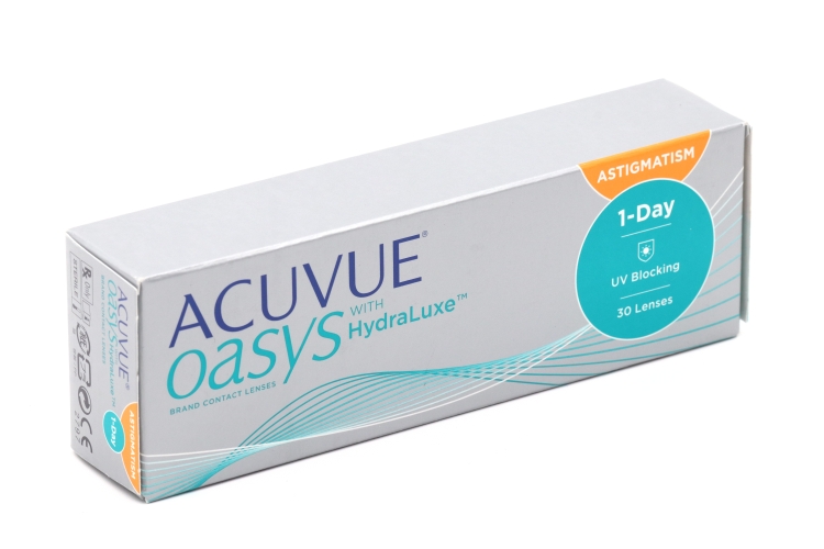 Контактные линзы ACUVUE Oasys for Astigmatism 30 линз R 8.5 D -4.25 CYL -1.25 AX 180