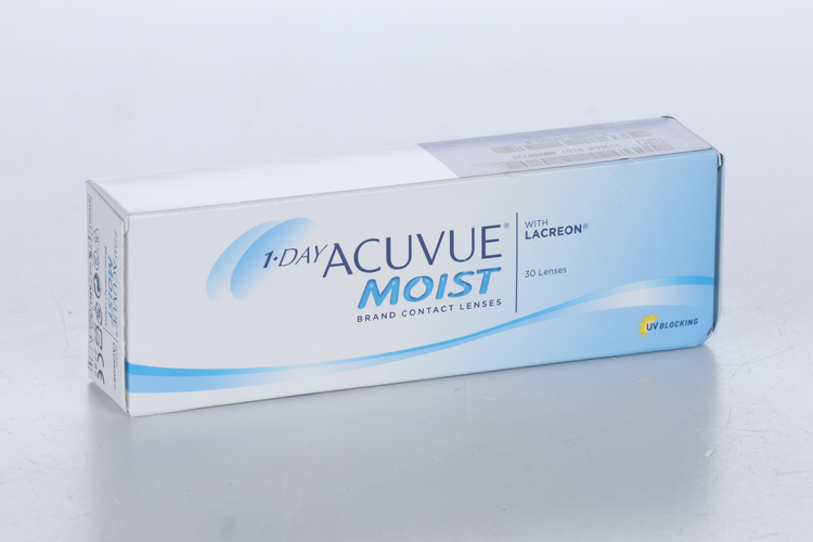 Контактные линзы 1 DAY ACUVUE Moist 30 линз R 8.5 D -8.00