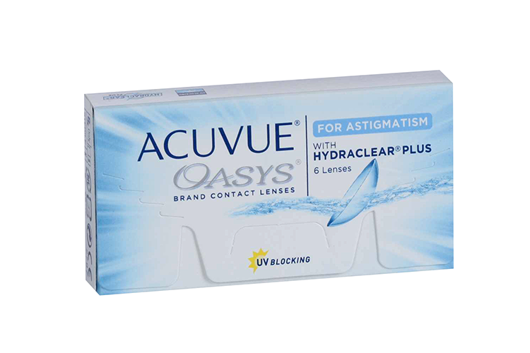 Контактные линзы ACUVUE Oasys for Astigmatism 6 линз R 8.6 D -6.00 CYL -1.25 AX 180