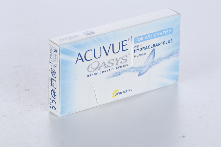 Контактные линзы ACUVUE Oasys for Astigmatism 6 линз R 8.6 D -2.75 CYL -1.75 AX 20