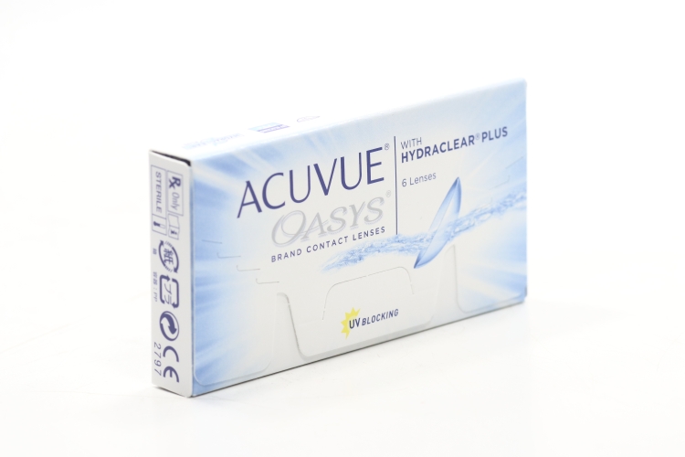 Контактные линзы ACUVUE Oasys with hydraclear plus 6 линз R 8,8 -2,75