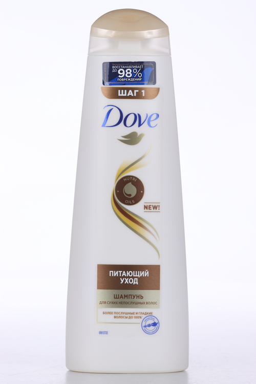 Шампунь DOVE д/сухих непослушных волос питающий уход, 380 мл