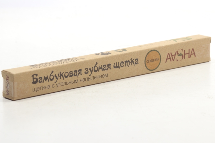 З/щетка Aasha бамбуковая с угольным напылением средняя