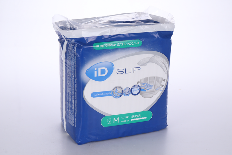 Подгузники ID slip д/взрослых M super, 10 шт