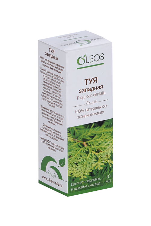 Масло Oleos Туя эфирное, 10 мл