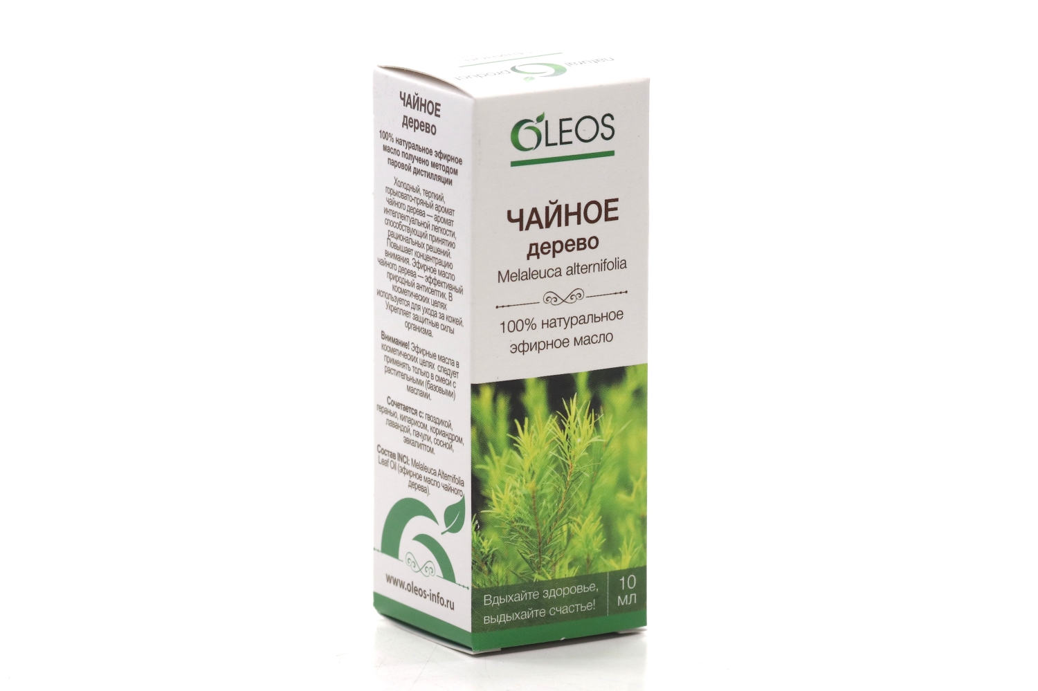 Масло Oleos Чайное дерево эфирное, 10 мл